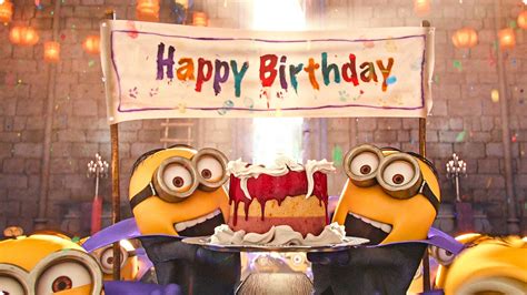 Happy birthday minions - la app se llama noizz, una vez en el editor busca minions. de nada